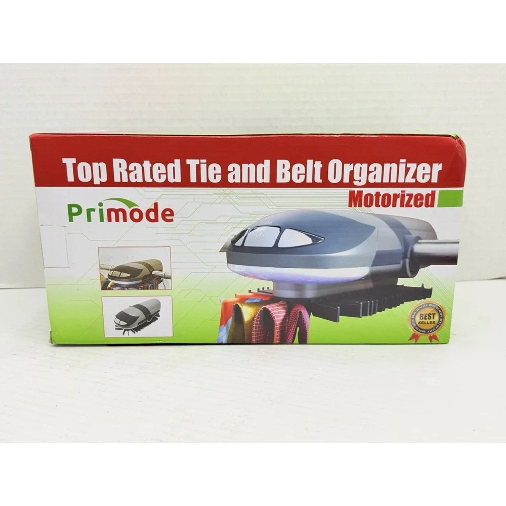 Primode‎ TR-50 Motorized Tie Belt Organizer Rack LED Closet Hanger New